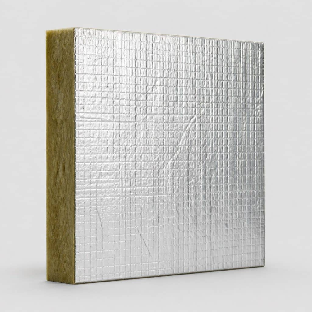 Isolant thermique pour mur présenté seul, fond neutre